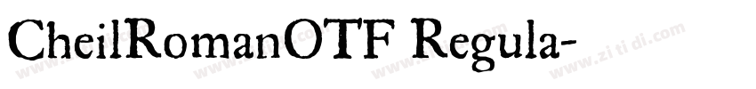CheilRomanOTF Regula字体转换
